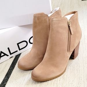 Aldo Tan Leather Booties |  Emely | SZ:10